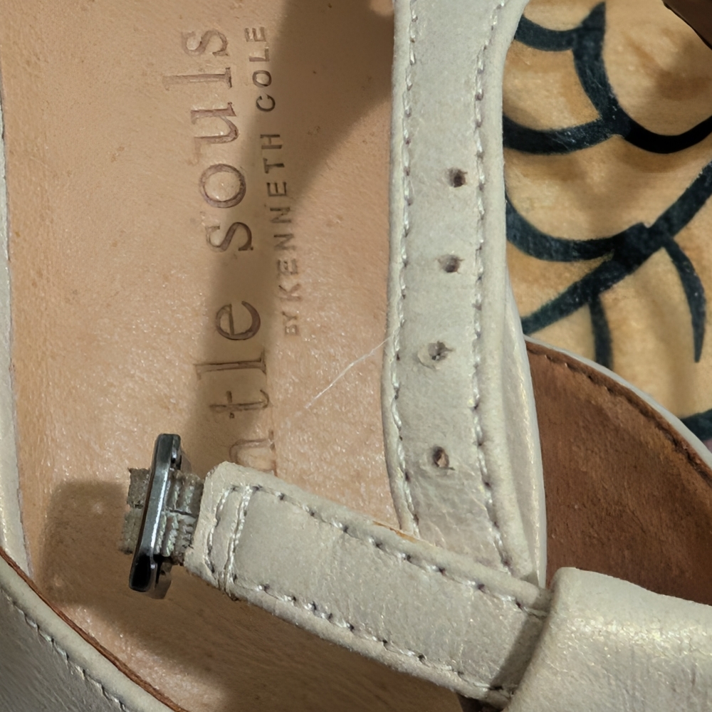 Gentle Souls Women's Beige Sandals - Picture 4 of 7
